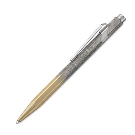 Caran d'Ache 849 Ballpoint Pen Gold Cosmic Blue