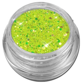 Glamour Mix Glitter Powder Yellow Iridescent Nail Art