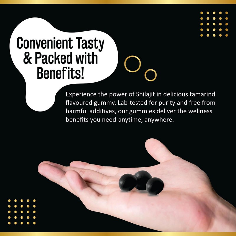 MBDH Wellness Pure Himalayan Shilajit Gummies 4000mg, Sugar-Free with KSM-66