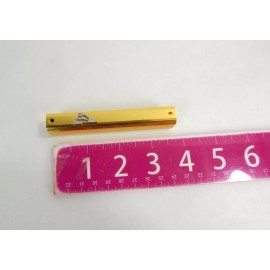 Gold Color Jewish Mezuzah Case 4" Parchment Klaf Scroll Hebrew Blessing