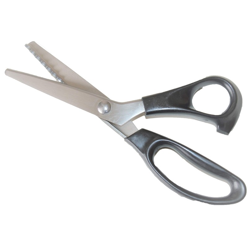 HONGBE Fabric Pinking Scissors with Scallop Edge. Perfect for Tailoring