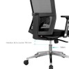 Waytex 78156 Gas Lift Chair Metal Chrome Silver 5 x