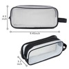 Large Grid Mesh Pencil Case, Clear Pencil Case with 2