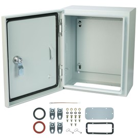 Waterproof Electrical Enclosure 12 x 10 x 6'', Electrical Junction Box with Reinforced Lock, Outdoor Electrical Box Weatherproof