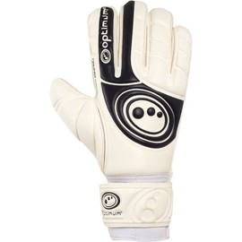 Optimum Mosquito MXPRO Goalkeeper Men's Gloves - Breathable Football Goalkeeper Gloves - Goalkeeper goalie Roll FingerSave - Latex For Super Grip & Protection - White/Black / 10