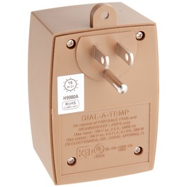 KB Electronics Model Dial-A-Temp (UL) Variable Speed Fan Control, Plug-in Style, Rated 2.5 Amps @ 120 VAC