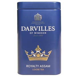 DARVILLES of WINDSOR - 100g Tin of ROYALTY ASSAM Loose Leaf Black Tea - Importers, Blenders & Packers of Fine Teas & Infusions since 1860 - (1 x 100g Caddy Tin)