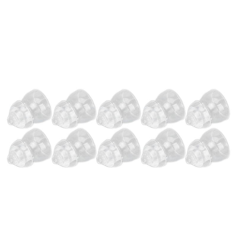10 Pcs Sound Amplifier Dome Soft Silicone Anti Static Dual