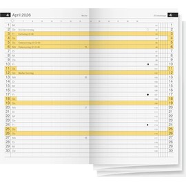 rido/idé Monats-Ersatzkalendarium Mod. Miniplaner d 15 2026 | 87×153 mm