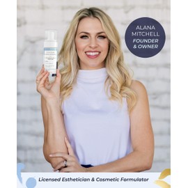 Alana Mitchell Pumpkin Acne Face Wash – Foaming Facial Cleanser for Smooth & Bright Skin – Gentle Face Cleanser to Clear Breakouts & Blemishes – Organic Face Wash for All Skin Types (6 oz)