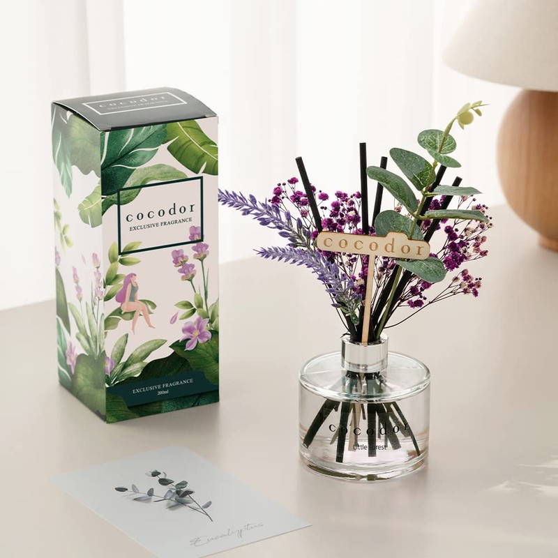COCODOR Lavender Reed Diffuser/White Jasmine/6.7oz/1Pack / Home Fragrance Scent Essential