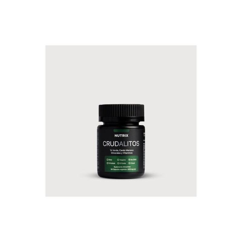 Nutrix Crudalitos Suplemento Cardo Mariano Electrolitos Complejo Verde Resveratrol Apoyo