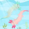 Tezituor Pink Axolotl Stuffed Animal Long Plush Pillow for Kids