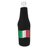 World Countries Flag Neoprene Zipper Beer Botttle Coolie (Italy)