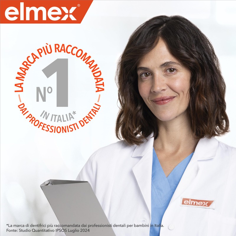 elmex Dentifricio Junior 6-12 Anni per Bambini 4x75ml | con