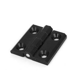 sourcingmap Cupboard Door 40mm x 38mm Aluminium Ball Bearing Hinge Black