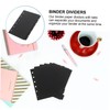 CAXUSD 6sheets Pp Binder Dividers Tabs for Notebooks Organize Your