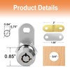 Cam Locks Keyed Alike 5/8" RV Storage Lock 4PCS RV