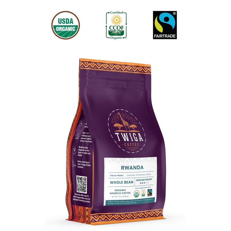 Twiga Coffee | Rwanda Coffee | USDA Organic | Fairtrade