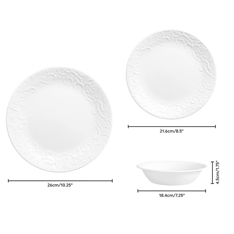 Corelle 12pc Bella Faenza Dinnerware Set for 4 - 3X