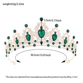 Princess Tiara and Crown for Women Wedding Tiaras for Bridal girls Tiaras and Crystal Crowns Rhinestone Headband Metal Hair Accessories for Costume Birthday Party Prom Gifts