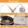 7 Pieces Rosettes Timbale Set, Rosette Iron Set with Handle,