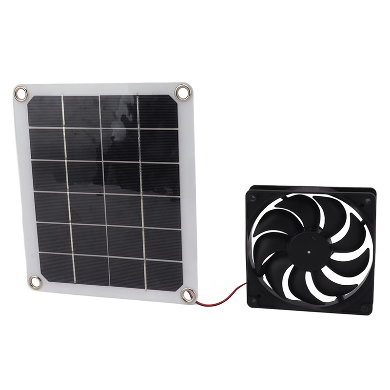 10W Solar Panel Exhaust Fan Waterproof Solar Powered Attic Ventilator