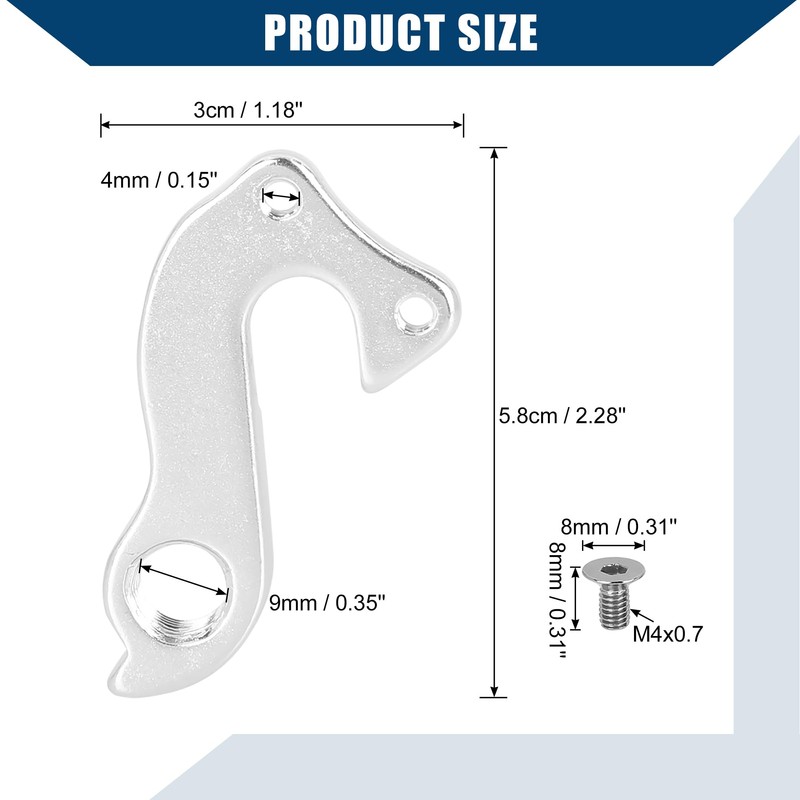 Hihaha Tail Hook Rear Derailleur Hanger Frame Gear for Hybrid
