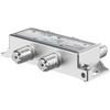 Axing BVE 40-01 4-Way BK Splitter (5-1000 MHz) for Cable