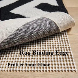 FUNORNAM 2Inch Wide Herringbone Cotton Rug Seam Ribbon Webbing Carpet Binding Trim Twill Tape for DIY Craft Sewing 5 Yards (Natural)