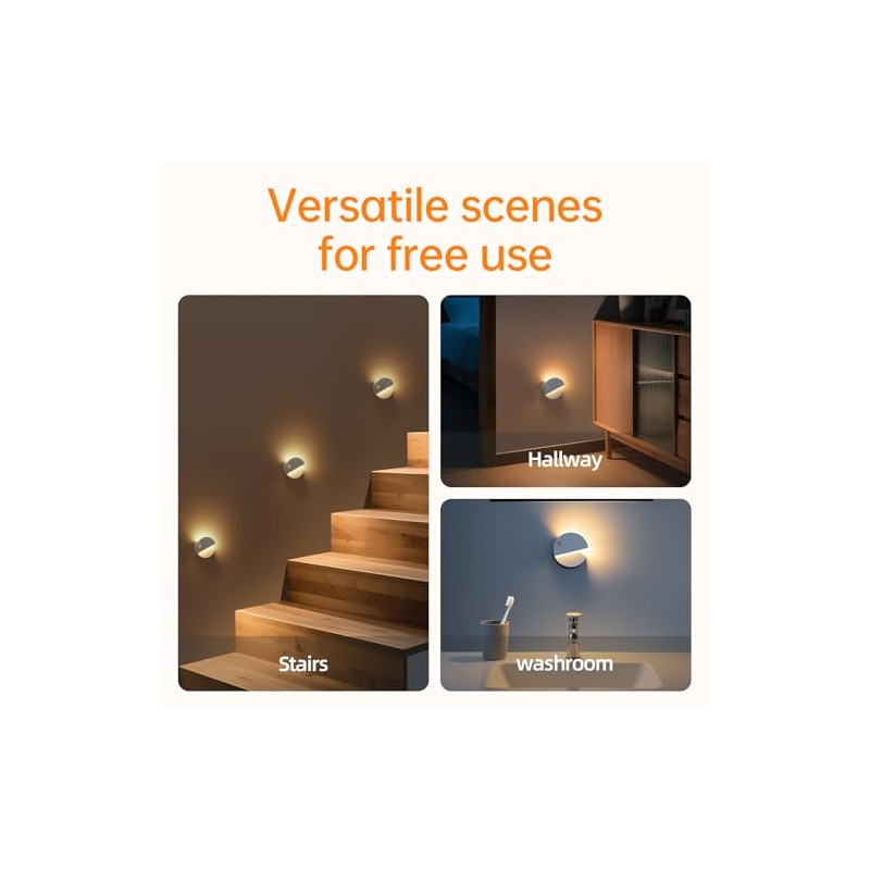 Rechargeable Magnetic Baby Night Light with Motion Sensor