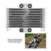 Aluminum 125ml Engine Oil Cooler Cooling Radiator for 125CC-250CC Motorcycle