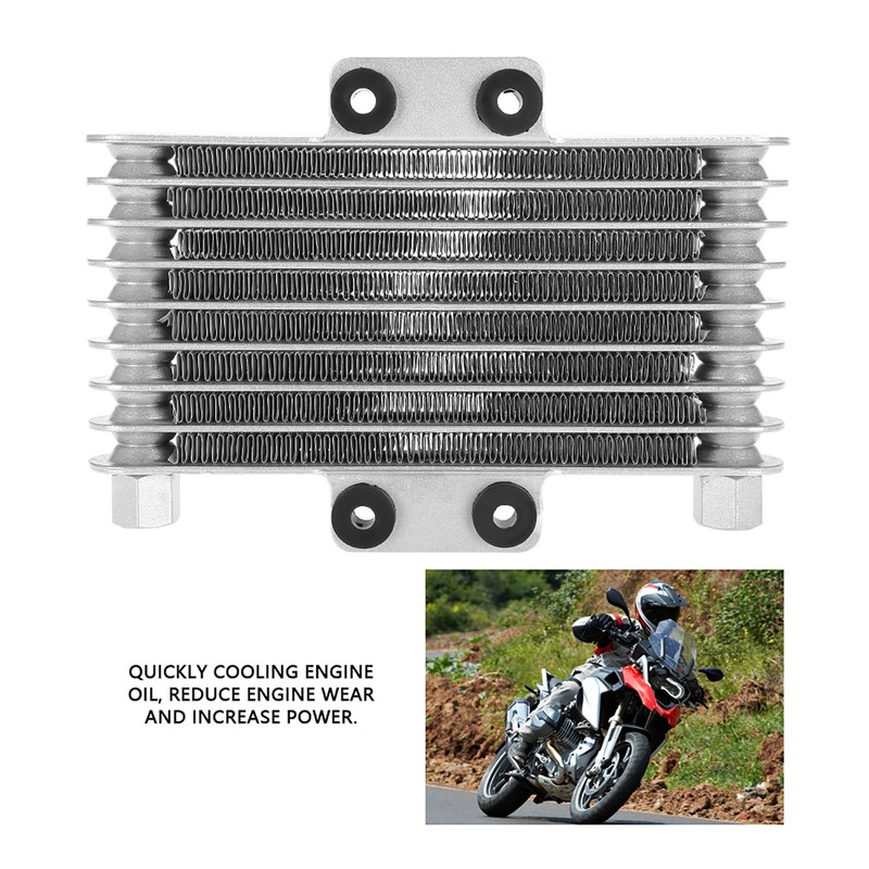 Aluminum 125ml Engine Oil Cooler Cooling Radiator for 125CC-250CC Motorcycle