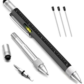 BIIB Stocking Stuffers Gifts for Men, 6 in 1 Multitool Pen, Unique Gifts for Dad, Cool Gadgets for Men, Tools Christmas Gifts for Men, Dad, Father, Him, Husband, Grandpa, DIY Handyman