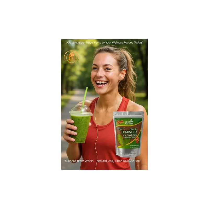 Linaza Con Nopal Forte Suplemento Natural 8 Oz