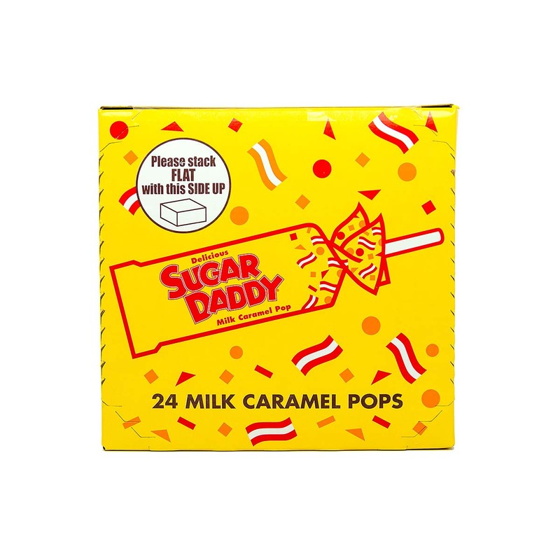 Sugar Daddies Milk Caramel Pops – Individually Wrapped Long Lasting