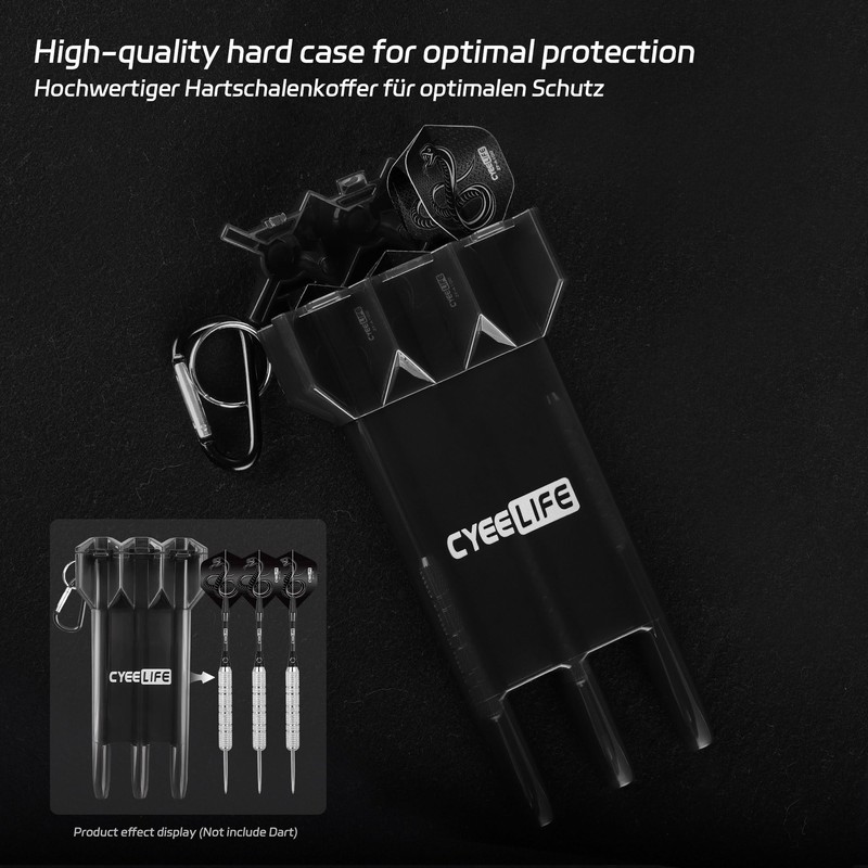 CyeeLife Dart Carrying case, Adjustable Dart Case, Portable Dart Storage