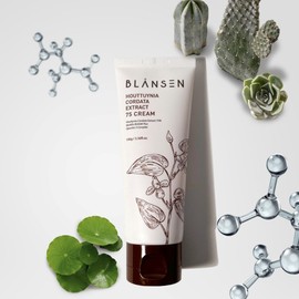 Detailed page [1+1] Blanccène Houttuynia cordata extract 75 cream 100g bulk Houttuynia cordata cream / [1+1] 블랑센 어성초추출물 75 크림 100g 대용량 어성초크림