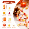1000PCS Fall Crystal Glass Beads for Jewelry Making Crackle Orange