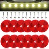 Abnaok 12 Pack Front Reflector Round Reflector for Driveway Fence