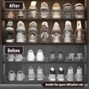 Shoe Slots Organizer, 12 Pack 3 Levels Adjustable Shoe Slots