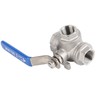 3-Way Valve, Ball Valve 1/2 Inch, DN20 (1/2 Inch) Three-Way