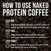 Naked Nutrition Vanilla Latte Protein Coffee - Premium Instant Coffee