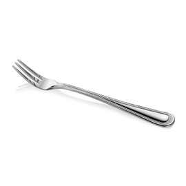 New Star Foodservice 58505 Bead Pattern 18/0 Stainless Steel, Oyster Fork 6-Inch Set of 12