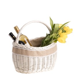 e-wicker24 Shopping Basket Wicker Braided Basket with Handle Storage Basket Lightweight Picnic Basket Gift Basket Empty Vintage Reisenthel Basket Storage Shopping Basket Braided (Jute 3)