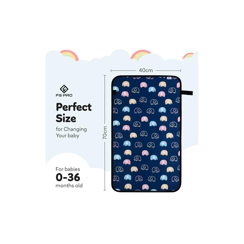 Baby Portable Nappy Changing Mat – Foldable Travel Wipe Clean