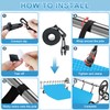 OMKSIH 24 Pcs Pool Solar Cover Reel Attachment Kit Solar