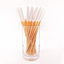 Just Bamboo, Cotton Ear Buds Swabs for Dogs & Cats, Ear Wax Infection Removal, Itchy Ear, Eye Cleaning and general Pet Cleaning 15cm long (pack of 50)