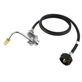 BBQ Future 6FT Propane Adapter Hose with Gas Regulator Replacement for Blackstone 17 Inch & 22 Inch Tabletop Griddles, CharBroil 19952085/ Pit Boss PB336GS Griddle, 1lb to 20lb Converter w/Regulator