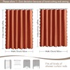 MIULEE 84" Long Scalloped Shower Curtain Linen Textured with 12